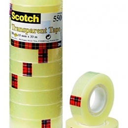 image deScotch Pack De 8 Rouleaux De Ruban Adhésif Transparent 550 19mm X 33 M